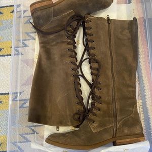 Born Suede Lace Up Boots